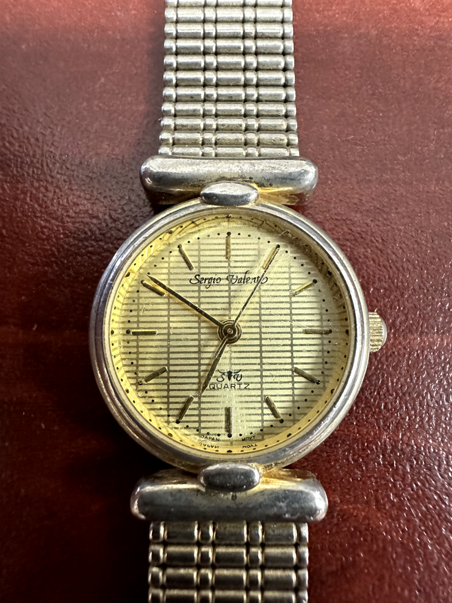 Women's Sergio Valente Omni Quartz LTD. Gold Tone Watch With New