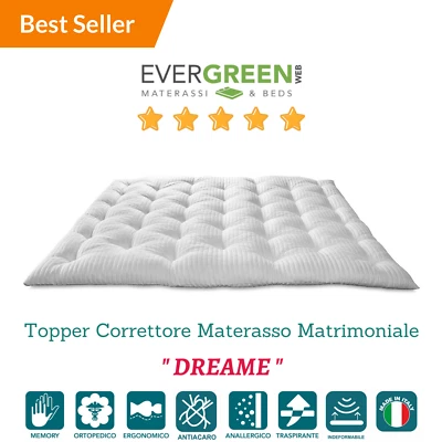 Topper Correttore Materasso in Memory Foam MED Coprimaterasso Alto 7cm