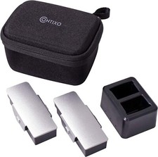 Contixo F30 Drone Spare Batteries -Two Batteries, Charger, and Carrying Case