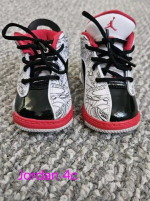 Nike Air Jordan Dub Zero Retro Black Red Baby 4C Toddler Sneaker