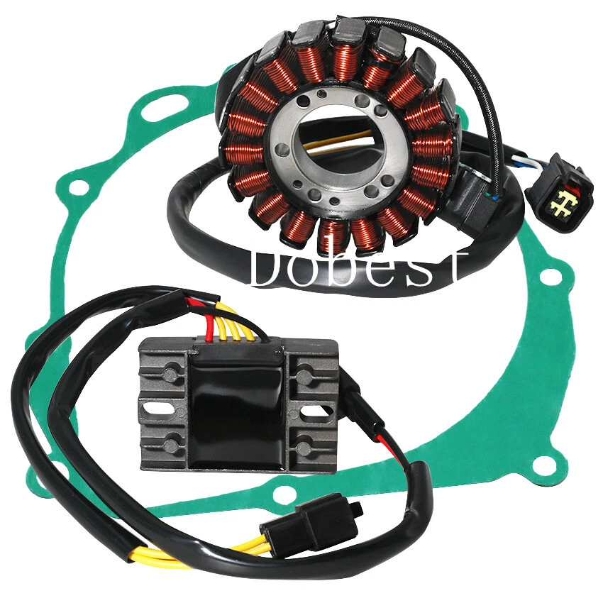 Estator + Regulador rectificador + Junta para Kawasaki KLX400R KLX400SR KLX40021066-S005 Foto 3 de 4