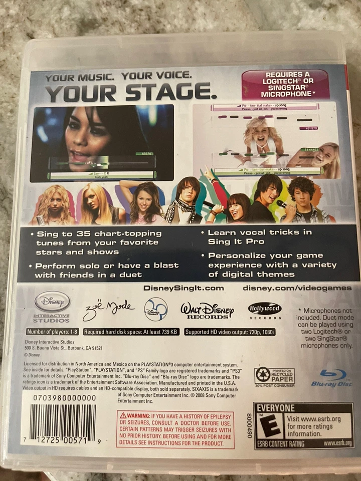 PlayStation 3 PS3 Disney Sing It  Foto 2 de 2