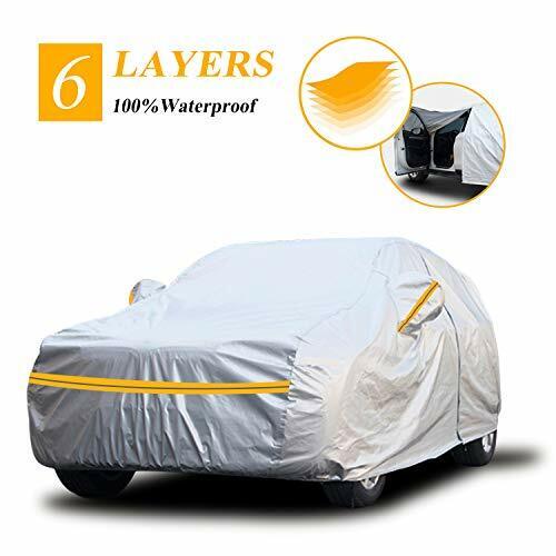 Autsop SUV Car Cover Waterproof All Weather,6 Layers Car Cover for  Automobiles