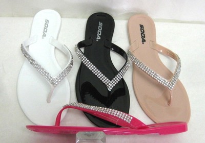 diamond thong sandals