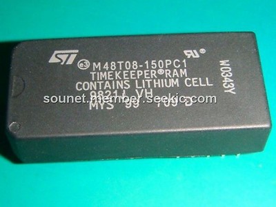 ST M48T08-150PC1 DIP-28 64Kbit 8Kb x 8 TIMEKEEPER SRAM