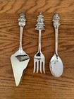  INTERNATIONAL SILVER  Three Piece Christmas Serving Set-PRE-OWNED-Never Used — photo 2