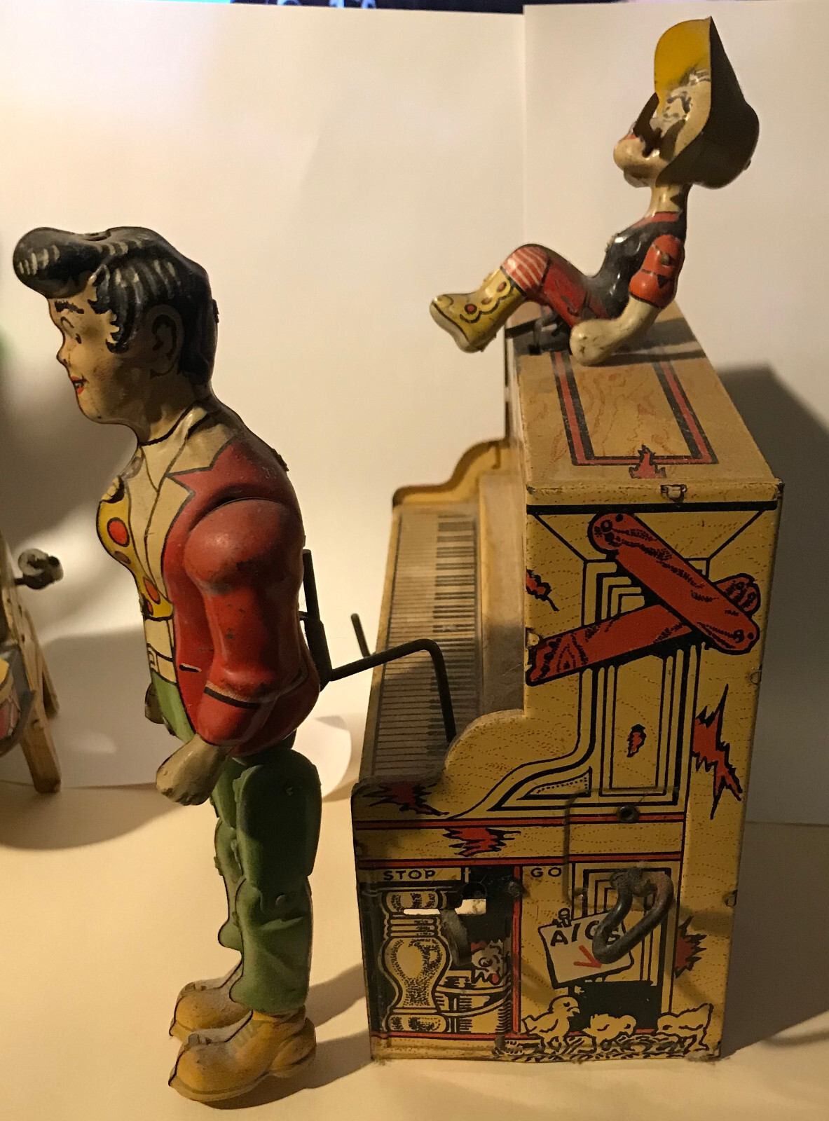 Vintage 1945 L'il Abner Dogpatch Band Tin Litho Windup Unique Art Co | eBay