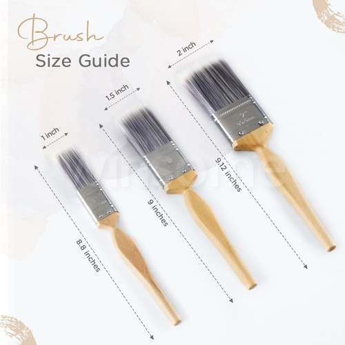 Professional Paint Brushes Set 5 Fine Art Painting Decorators Advanced Bristles - Picture 2 of 7