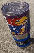 Boelter Brands NCAA Kansas Jayhawks KU Ultra Tumbler Stainless Steel 30-Ounce