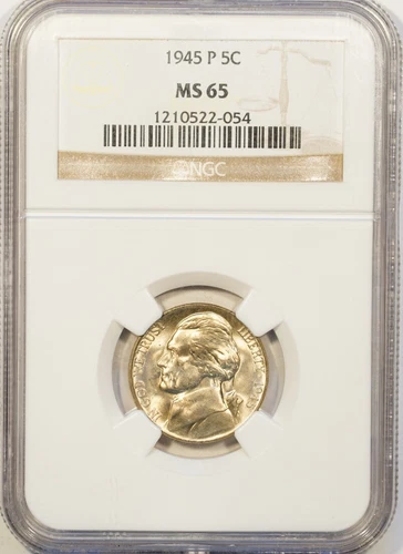 USA 1945-P Jefferson Nickel MS65 NGC