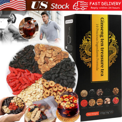 GINSENG  SILK 6点セット Ginseng six treasure tea , Kidney tea ,liver tea , red date tea