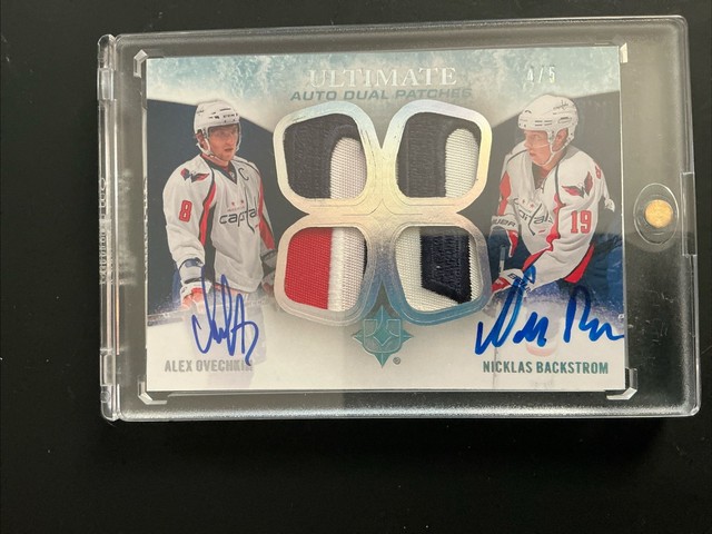 Alex Ovechkin Nicklas Backstrom 2010/11 Ultimate Auto Dual Patches $4/5 ADJ-OB