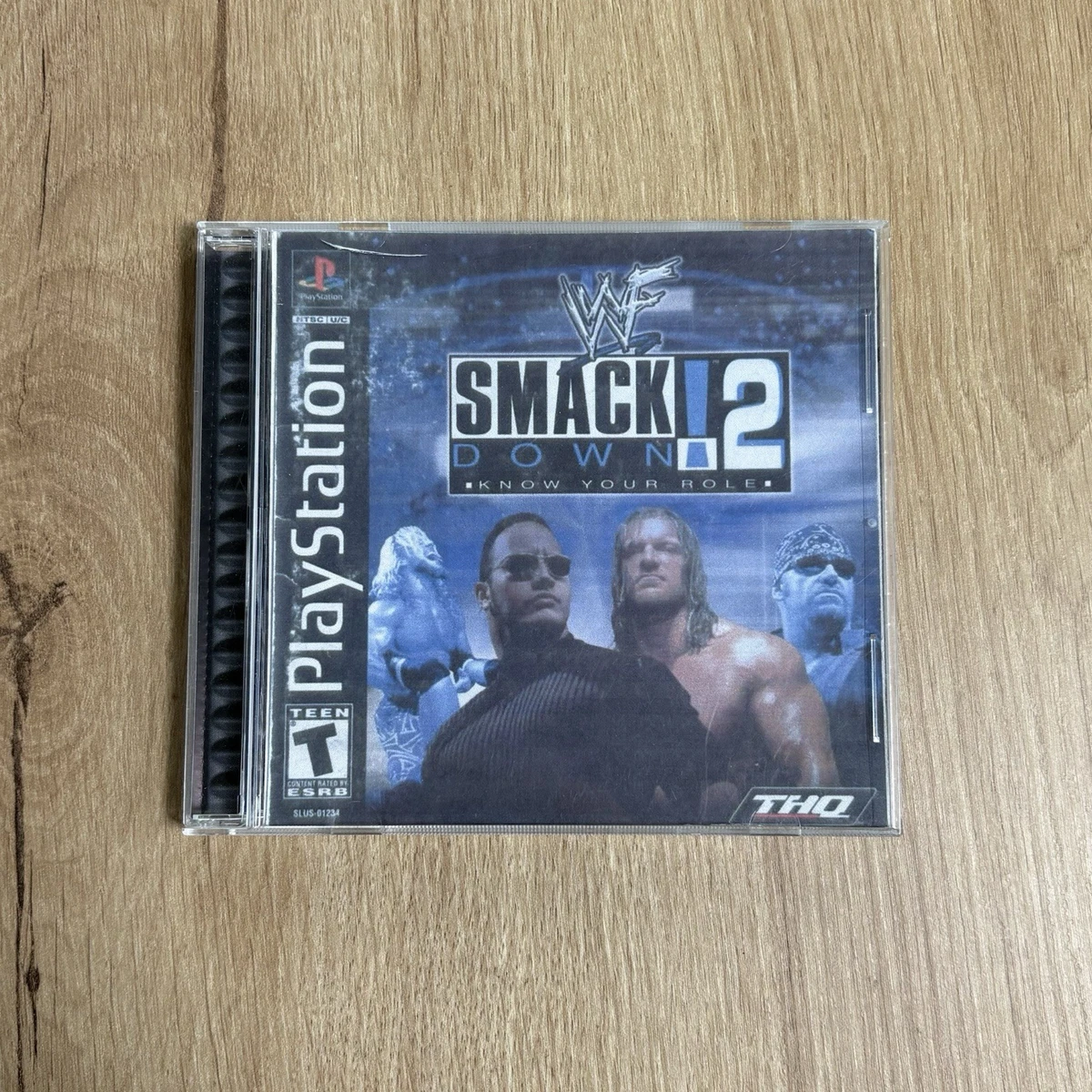 Jeu PS1 Smackdown 2 Know Your Role - Boîte Complète, Très Bon état