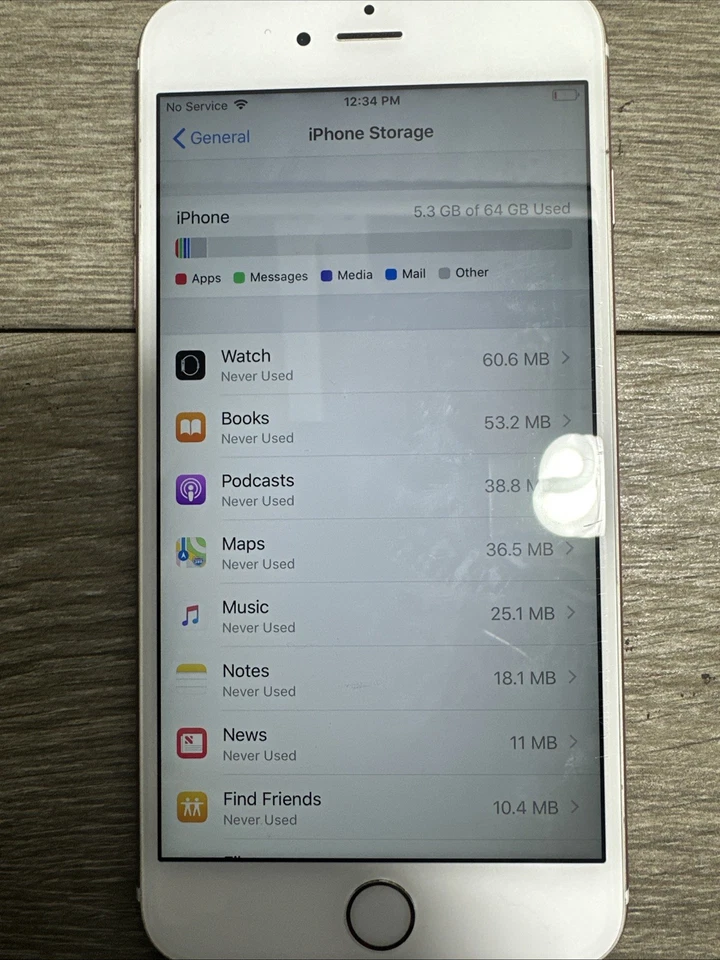 Lote de 2 Apple iPhone 6s Plus y 6s Oro Rosa Modelo A1687 y A1688 Sin bloqueo de iCloud Foto 4 de 4