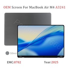 OEM For Macbook Air A3241 Display Screen Replacement Assembly Silver EMC:8782 US