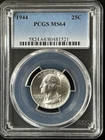 1944  25C Washington Quarter Dollar PCGS MS64   80481521