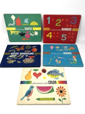 5 First Adventures in Learning Children's Books Program Golden Press Vintage