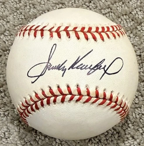 Sandy Koufax Signed/Auto National League 50th Anniversary Baseball Steiner COA