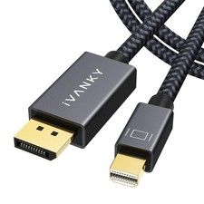 8K Mini DisplayPort to DisplayPort Cable 6.6ft 32.4Gbps 60Hz