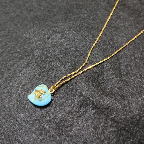 Vivienne Westwood Turquoise Stone Necklace Women Limited Excellent Rare - Picture 2 of 13