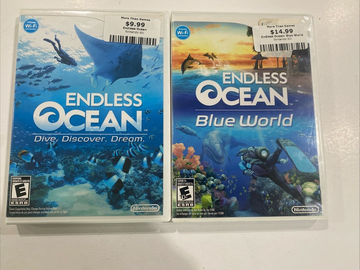 Endless Ocean & Blue World - Nintendo Wii - Very Good - With