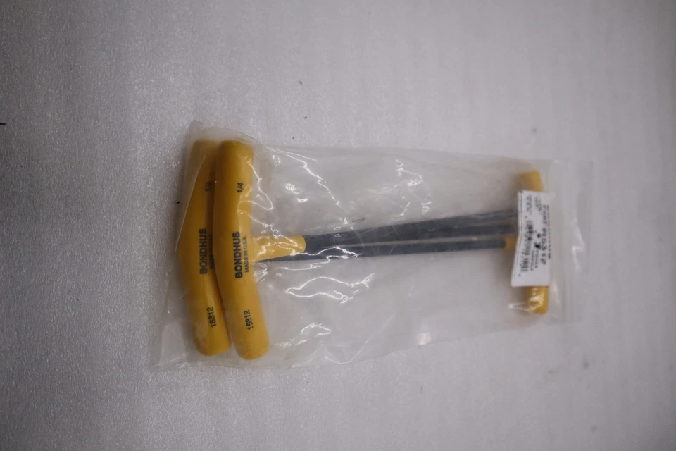 LOT OF 3 - Bondhus 15312 1/4" Hex Tip T-Handle with ProGuard Finish STOCK H1152A - Image 2 of 2