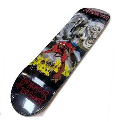 ZERO SKATEBOARDS X IRON MAIDEN - THE NUMBER OF THE BEAST SKATEBOARD DECK 8.0''