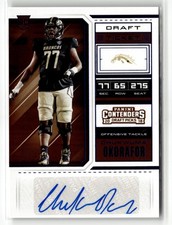 Chukwuma Okorafor Draft Ticket Auto 2018 Contenders Draft Picks #171 Blue Foil