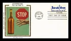 DR JIM STAMPS US COVER ALCOHOLISM YOU CAN BEAT IT FDC COLORANO SILK CACHET