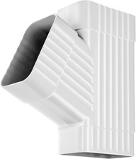 Downspout Gutter Y Connector 2x3  White Square Diverter for Rainwater Drainage,