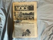 Village Voice Newspaper August 14 1969 Woodstock Festival Ad Led Zeppelin