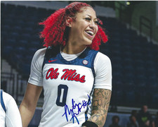 SHAKIRA AUSTIN Signed 8.5 x 11 Photo Signed REPRINT Basketball WNBA Mystics