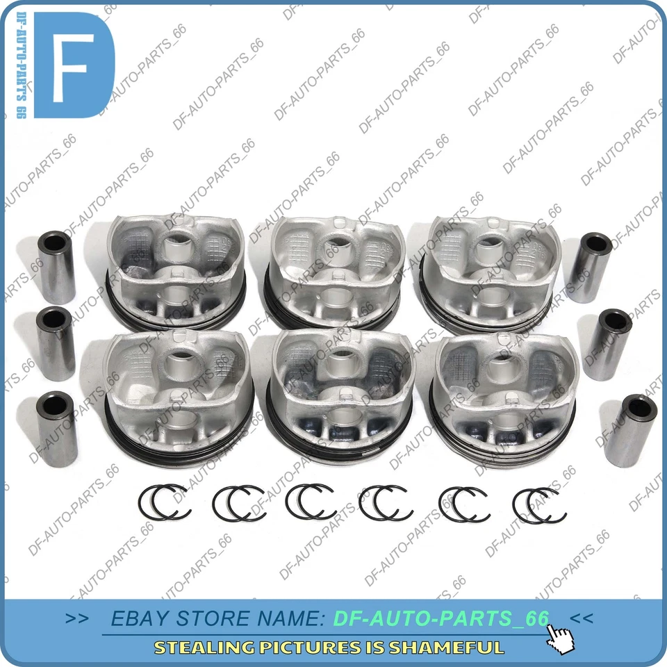 Juego de anillos de pistón MAHLE Φ82+0,5 mm CR 11:1 6 piezas para BMW 325i 523i E30 E93 E83 F10 Foto 3 de 4