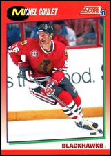1991-92 Score Canadian English #201 Michel Goulet - HOF FREE SHIPPING!