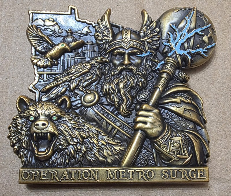 New and Sought After ICE TF Operation Metro Surge Minnesota Challenge Coin 