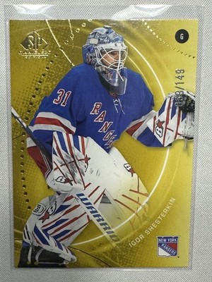2025-26 Igor Shesterkin Gold Upper Deck SP Game Used[039/149][#154][Rangers]