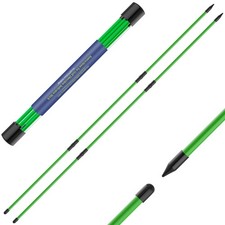 2 Pack 48" Golf Alignment Sticks Foldable Swing Putting Aiming Training Aid