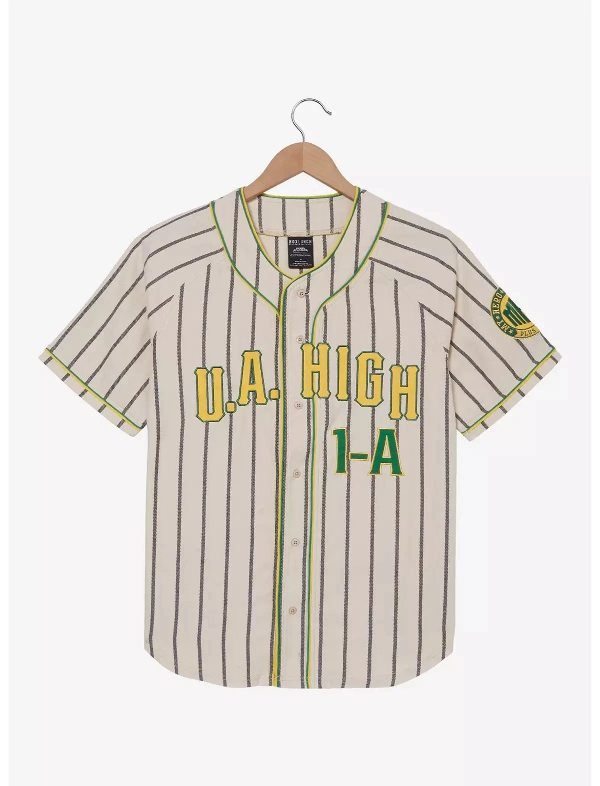 Hero Anime U.A. High Striped Baseball Jersey