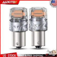 AUTOONE P21W 1156 7506 LED Turn Signal Light Bulbs Ultra Bright Amber CANBUS