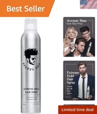 9oz Nourishing Extreme Hold Hairspray for Men - Protects Color & Fights Frizz