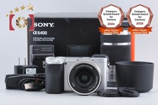 Sony Alpha  6400 ILCE-6400 Silver 16-50 55-210 Lenses Multiple Languages 