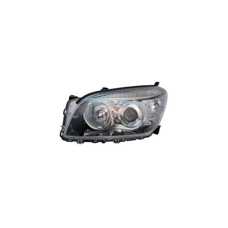 Phare avant gauche noir H11 HB3 pour Toyota Rav4 3 phase 1 de 2006 à 2009