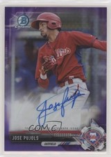 2017 Bowman Chrome Prospect Purple Refractor 65/250 Jose Pujols #CPA-JP Auto 7i2