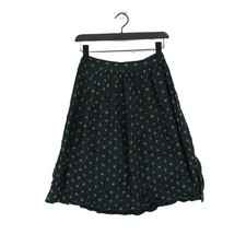 FatFace Women's Mini Skirt UK 8 Green Floral 100 Viscose Short Mini