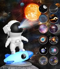 Astronaut Galaxy Projector,13-in-1 Star Projector,Rocket Light,Kids Adults