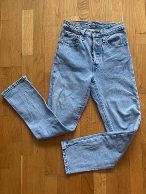 Levi's 501 Premium Jeans W24 L26 Gr. XS / 32 Hellblau/Mädchen/Frauen Top-Zustand