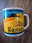 KANSAS Souvenir Vintage NEW Coffee Mug Made In Korea Barn Windmill Farm Wheat — photo 3