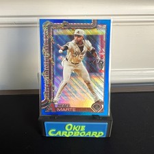 Ketel Marte - 2025 Topps Holiday Blue Refractor Glitter - #H43