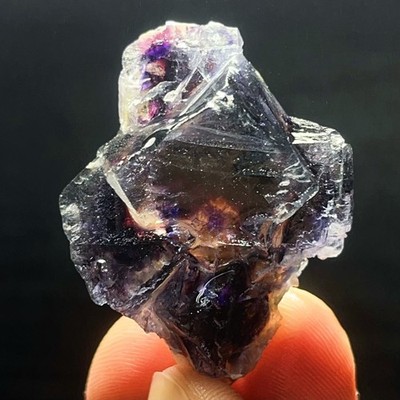 Extremely Top Phantom Cubic Fluorite  ore symbiotic crystals Specimen L6795