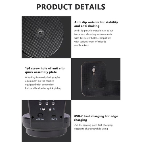 🚀YT-800 Camera Electric Cloud Platform Phone Micro Single Remote Control Gimbal - Picture 7 of 14